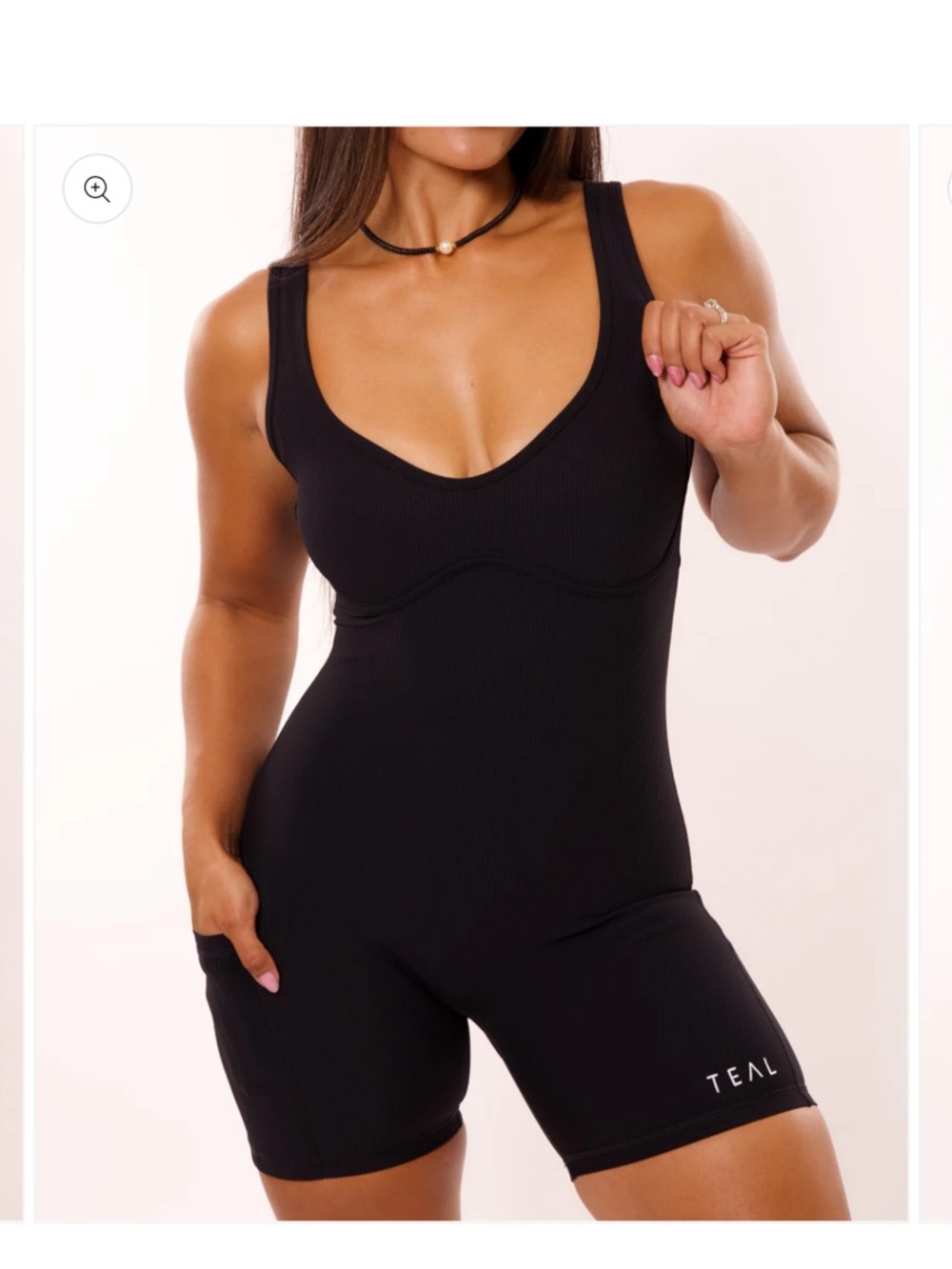 ACTIVEBYTEAL
Aura Jumpsuit in Ribbed Black